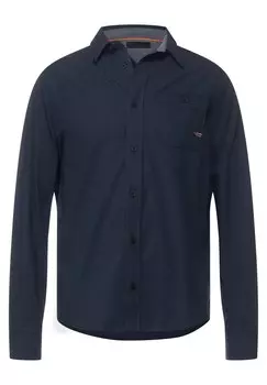 Рубашка на пуговицах стандартного кроя Street One Men, темно-синий