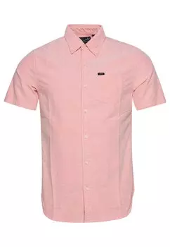 Рубашка на пуговицах стандартного кроя Superdry Oxford, коралл