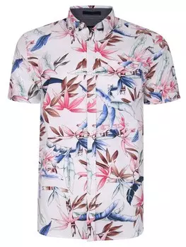 Рубашка на пуговицах стандартного кроя Threadbare, белый