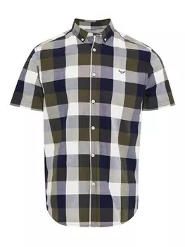 Рубашка на пуговицах стандартного кроя Threadbare Marcello, темно-синий