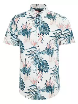 Рубашка на пуговицах стандартного кроя Threadbare Paradise, белый