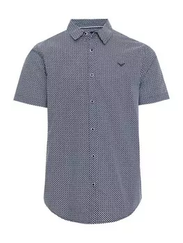 Рубашка на пуговицах стандартного кроя Threadbare, темно-синий