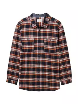 Рубашка на пуговицах стандартного кроя TOM TAILOR Men +, синий