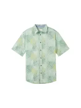 Рубашка на пуговицах стандартного кроя Tom Tailor, цвет Green/Mint