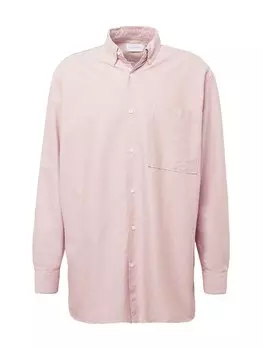 Рубашка на пуговицах стандартного кроя TOPMAN, розовый