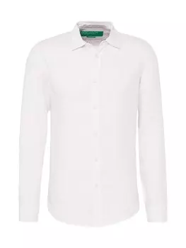 Рубашка на пуговицах стандартного кроя United Colors Of Benetton, белый