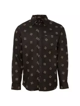Рубашка на пуговицах стандартного кроя Volcom CASBAH WOVEN LS, черный