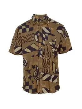 Рубашка на пуговицах стандартного кроя Volcom, цвет Khaki/Olive