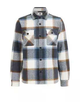 Рубашка на пуговицах стандартного кроя We Fashion, синий/морской синий