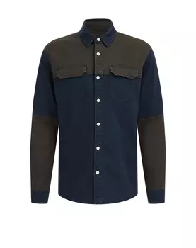 Рубашка на пуговицах стандартного кроя We Fashion, цвет морской волны