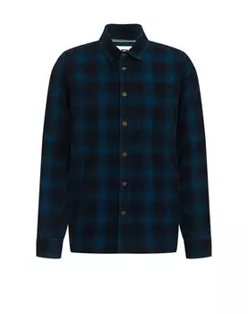 Рубашка на пуговицах стандартного кроя We Fashion, темно-синий/черный