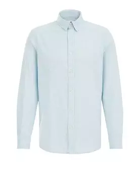 Рубашка на пуговицах стандартного кроя We Fashion, светло-синий