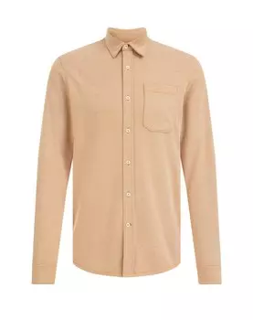 Рубашка на пуговицах стандартного кроя We Fashion, охра