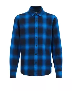 Рубашка на пуговицах стандартного кроя We Fashion, ночной синий/лазурный