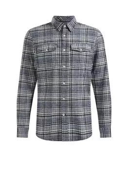 Рубашка на пуговицах стандартного кроя We Fashion, серый