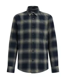 Рубашка на пуговицах стандартного кроя We Fashion, темно-синий