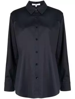 Рубашка на пуговицах Tibi, синий