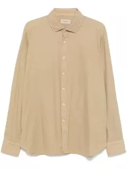 Рубашка на пуговицах Tintoria Mattei, нейтральный цвет