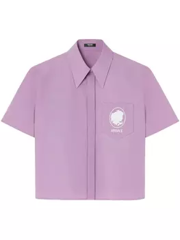 Рубашка на пуговицах Versace, фиолетовый