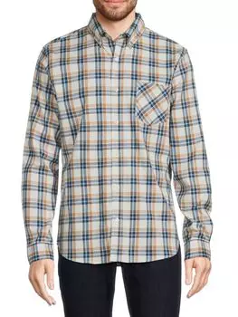 Рубашка на пуговицах в клетку Ben Sherman, цвет Snow White