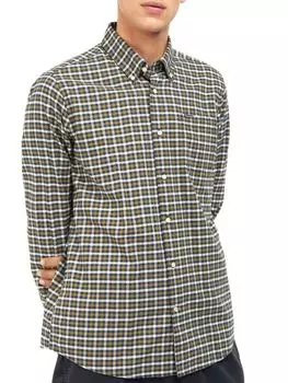 Рубашка на пуговицах в клетку Forster в клетку Barbour, темно-синий