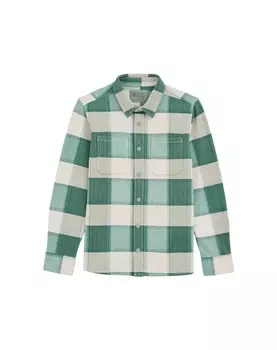 Рубашка на пуговицах WE Fashion Regular fit Button Up Shirt, цвет beige/green
