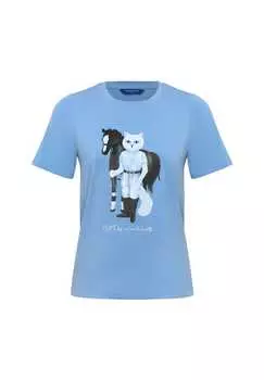 Рубашка наездник кот Cat By Manii'Ta Lacitta, синий