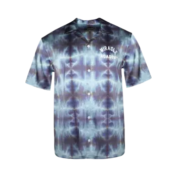 Рубашка Nahmias Short-Sleeve Silk 'Tie Dye', разноцветный