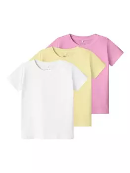 Рубашка NAME IT NMFVIBBI, цвет Pastel yellow/Eosin/White