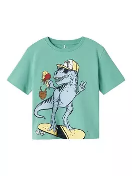 Рубашка NAME IT NMMDINO NREG, зеленый