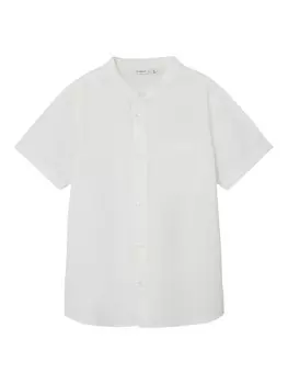 Рубашка NAME IT Regular fit Button Up NKMFaher, белый
