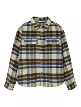 Рубашка NAME IT Regular fit Button Up NKMOWE, бежевый
