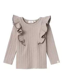 Рубашка NAME IT, серо-коричневый