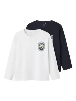 Рубашка NAME IT Victor, цвет Navy/Opal/Light blue/White