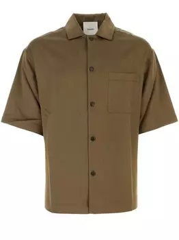 Рубашка Nanushka с драпировкой, зеленый