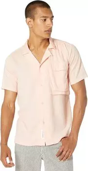 Рубашка NATIVE YOUTH Short Sleeve Shirt with Oversized Utility Pocket Detail, розовый