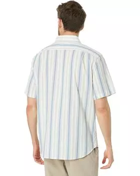 Рубашка Nautica Sustainably Crafted Striped Short Sleeve Shirt, цвет Sail White