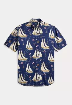 Рубашка NAUTICAL PRINT OXFORD SHIRT Ralph Lauren, темно-синий