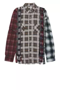 Рубашка Needles 7 Cuts Zipped Wide, цвет Multi