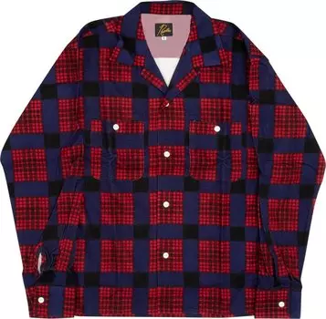 Рубашка Needles One Up Shirt 'Navy/Red', синий