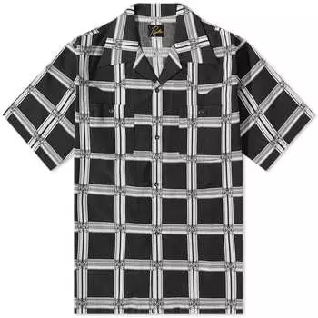 Рубашка Needles Papillion Plaid Vacation, черный