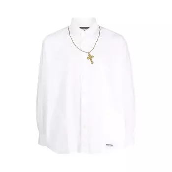 Рубашка Neighborhood Cross Embroidery Long-Sleeve 'White', белый