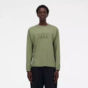 Рубашка new balance Essentials, цвет Green/Dark green
