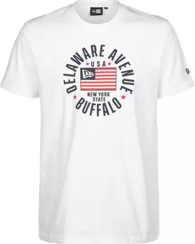 Рубашка NEW ERA Retro American Flag, белый