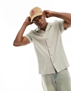 Рубашка New Look Linen, светло-бежевый