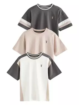 Рубашка Next, цвет Beige/Anthracite/Off white