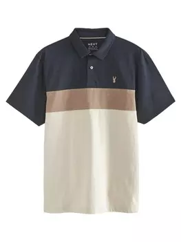 Рубашка Next, цвет Beige/Dark beige/Navy