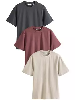 Рубашка Next, цвет Beige/Dark grey/Berry