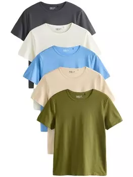 Рубашка Next, цвет Beige/Light blue/Dark grey/Olive/White