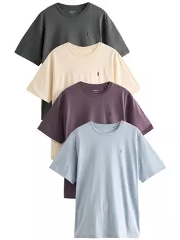 Рубашка Next, цвет Beige/Light blue/Grey/Purple